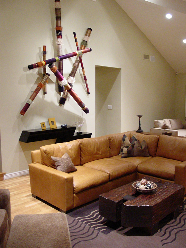 art, Encino, leather couch, San Francisco, Interior Design, transitional, contemporary design