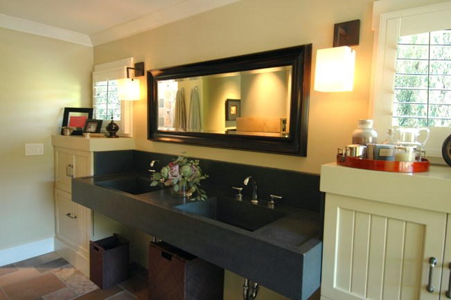Sonoma, master bathroom, concrete sink,  Contemporary Interior Design, Remodel, Spa feel, Interior design, High end