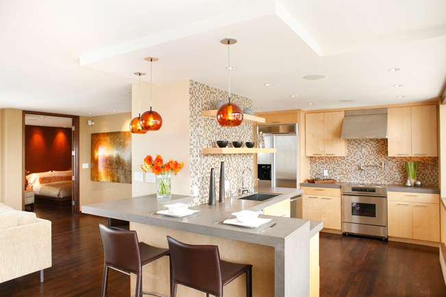 modern kitchen, san francsico, chestunut st., remodel kitchen, high rise, interior architecture, open kitchen